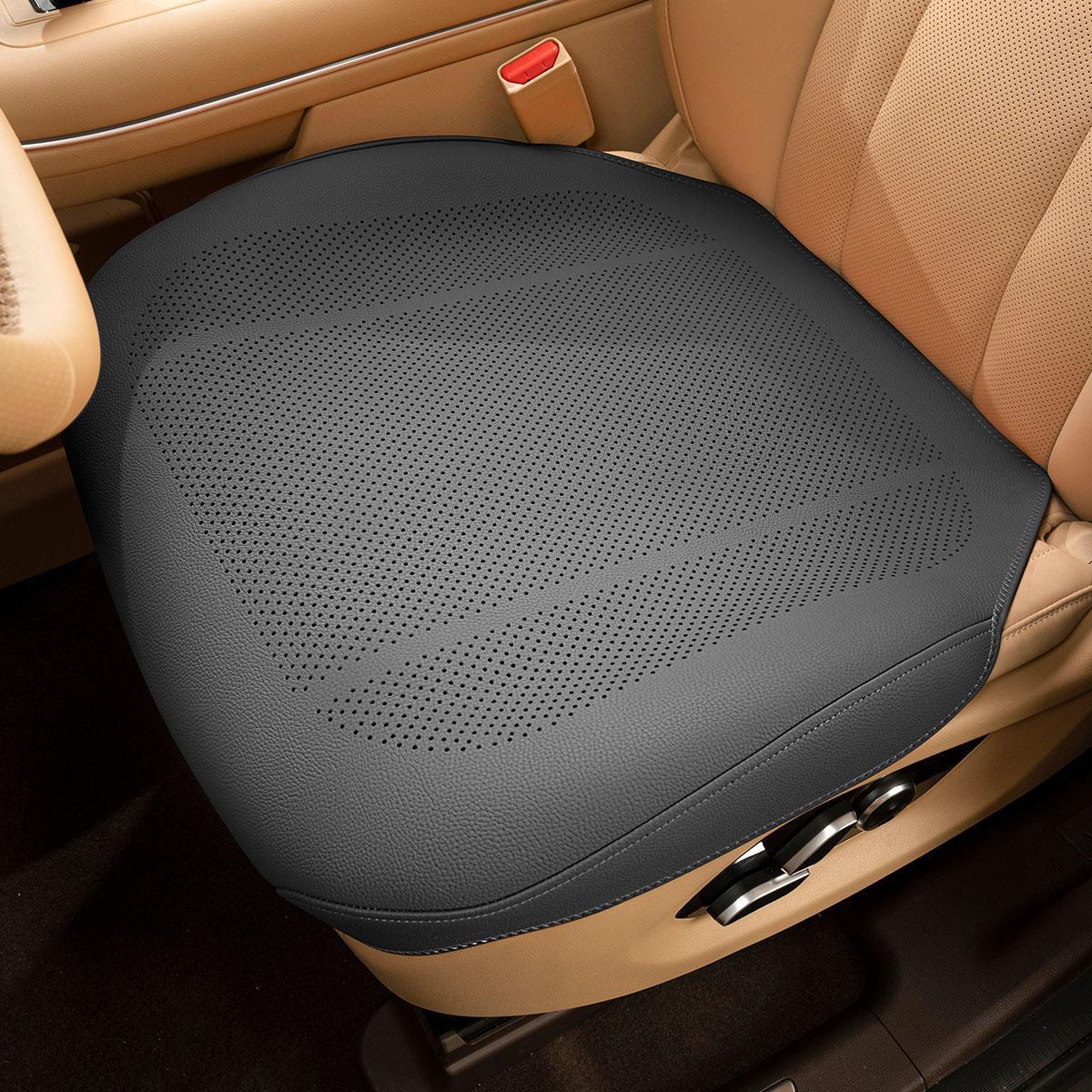 

Nappa Lychee Leather Full Coverage Breathable Summer Car Seat Cushion