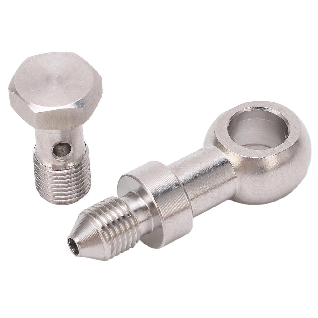 Banjo Bolt Kit M10x1.0 Stainless Steel Oil Resistant Hose Barb Washer Kit for Turbo Oil Feed 1.5mm