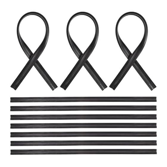 ledmomo 20pcs Wiper Replacement Rubber 600mm 6mm General Purpose Wiper Strip Replacement for Link Winter 600 Replacement Rubber Rubber Strip Repair