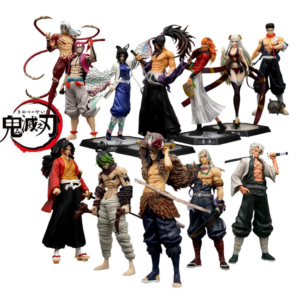Anime Demon Slayer Kimetsu No Yaiba Figur Giyuutarou Daki Kokushibo Tsugikuni Yoriichi Douma Inosuke Actionfiguren Modell Spielzeug