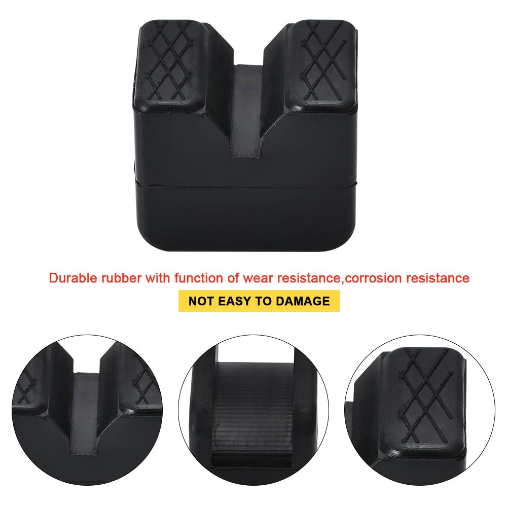 Floor Jack Pad Rubber Universal Slotted Guard Portable Anti Slip Vehicle Square Accessories Frame Rail Car Repair Adapter type 1