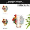 Acrylic Bonus Mom Flower Bouquet Suncatcher Stained Glass Effect Window Hanging Ornament Appreciation Gift