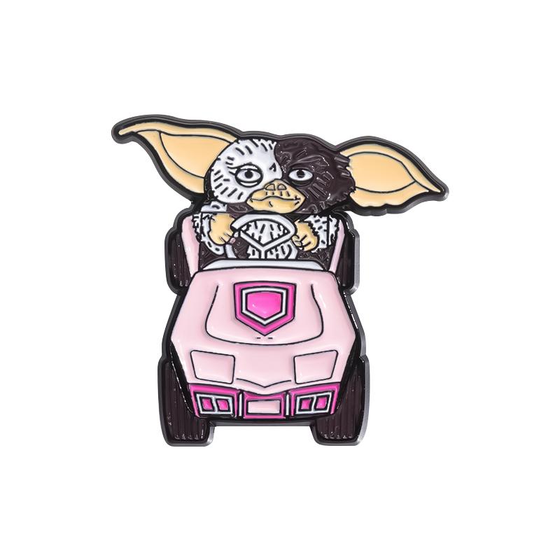 Little Elf Enamel Pins Custom Horror Movie Brooches Lapel Badges Cartoon Punk Animal Jewelry Gift for Fans Friends