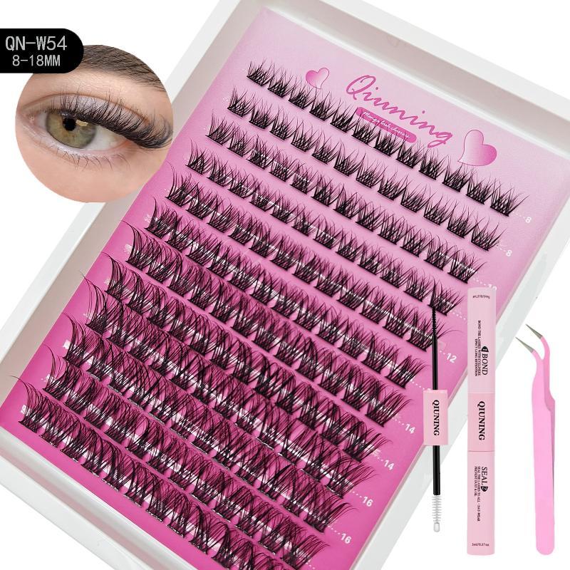 Kit Ciglia a Ciuffetti Ciglia da Gatto con Colla e Sigillante per Ciglia Vassoio Misto di Estensioni Ciglia Kit Ciglia a Ciuffetti