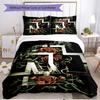 3pcs Duvet Cover Set (1*Duvet Cover + 2*Pillowcase, Without Core), Rammstein Print Soft All‑Season Bedding Set, Home Bedroom Decor Gift
