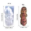 3D Skull Candle Mold,Skeleton Candle Silicone Mold for Candle Making,DIY Resin Crafts Mold for Aromatherapy Candle,Soap