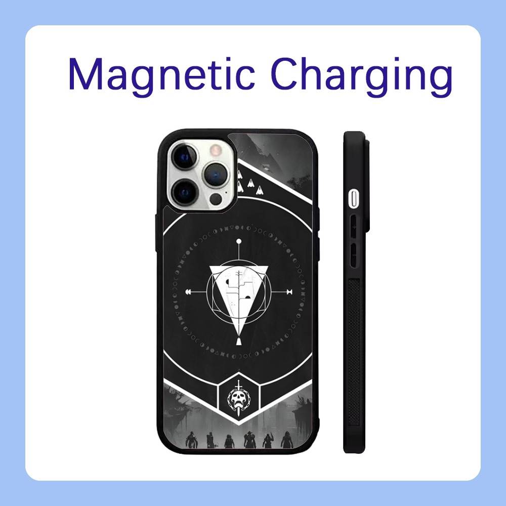 

D-Destiny 2 Game Phone Case For iPhone 16,15,14,13,12,11,Pro,Max,Plus,Mini,SE Magsafe Magnetic Wireless Charging iPhone16promax