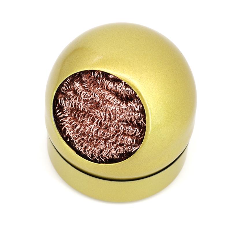 Bola de Limpeza Dessoldagem Ferro de Solda Filtro de Malha Limpeza Bico Ponta Limpador de Fio de Cobre Bola Limpadora Caixa de Escória Metálica Bola de Limpeza