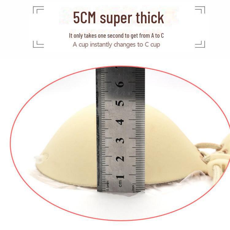 Tykke usynlige brystforbedringsklistremerker i silikon med snøring