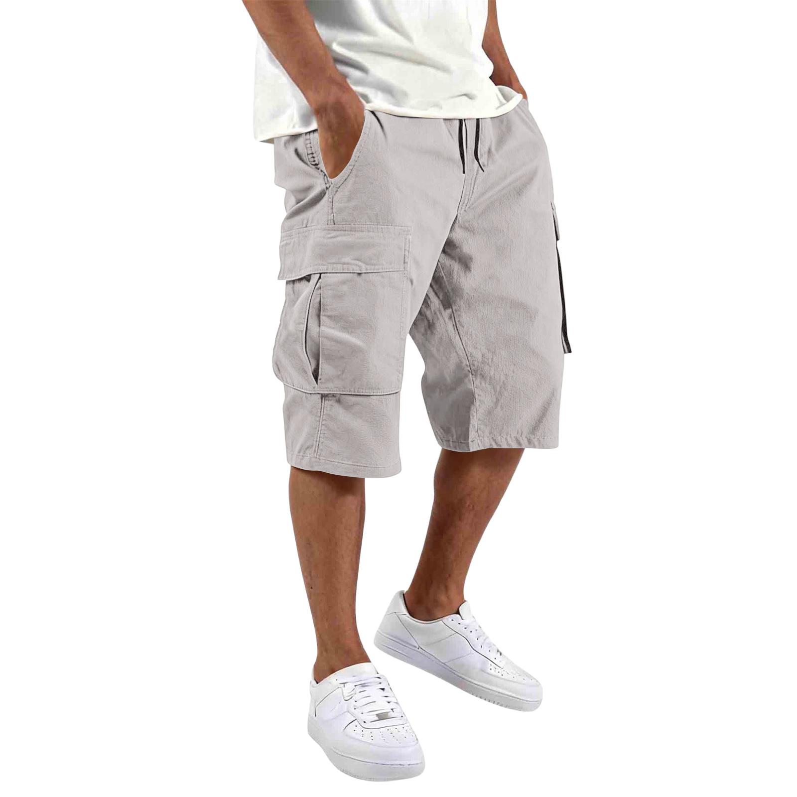 

Men s Casual Workwear Drawstring Pocket Shorts XL