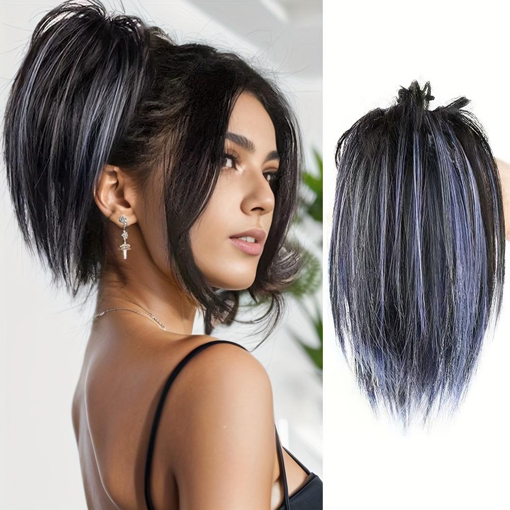 Claw Messy Clip Synthetic Missqueen Buns Updo Hair Extensions Straight Hair Buns False Natural Hairpiece Wig For Women Daily Wear