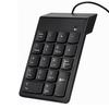 USB-Ziffernblock Numpad Numerische Tastatur 18 Tasten für Laptop Desktop-PC Neu