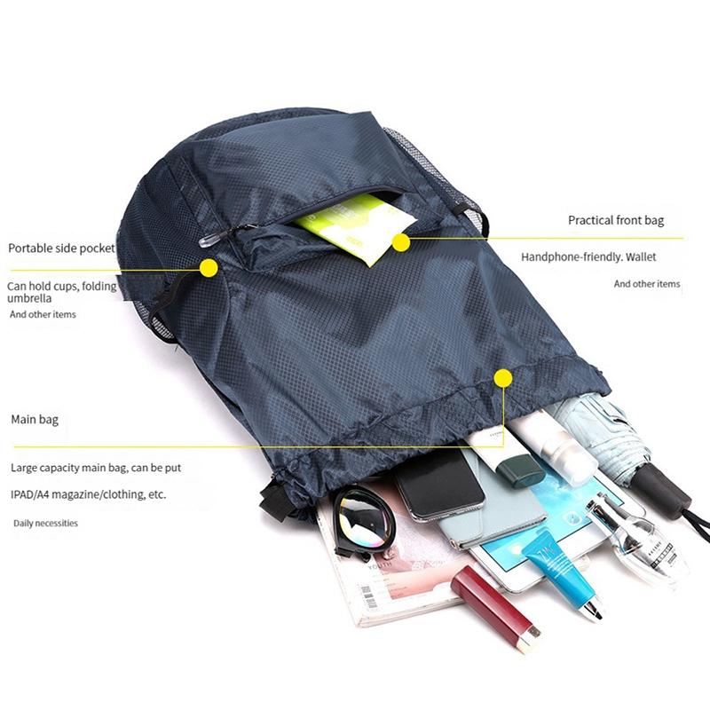 Su Geçirmez İpli Çanta İpli Omuz Çantası Spor Basketbol Çantası Kolay Sırt Çantası