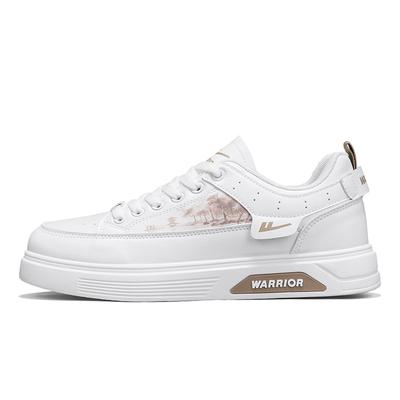 Graffiti Fashion Simple Daily Commuting Non-Slip Wear-Resistant Lightweight Low-Top Skate Shoes Men Sneaker White Brown WXP(WZ)-223402