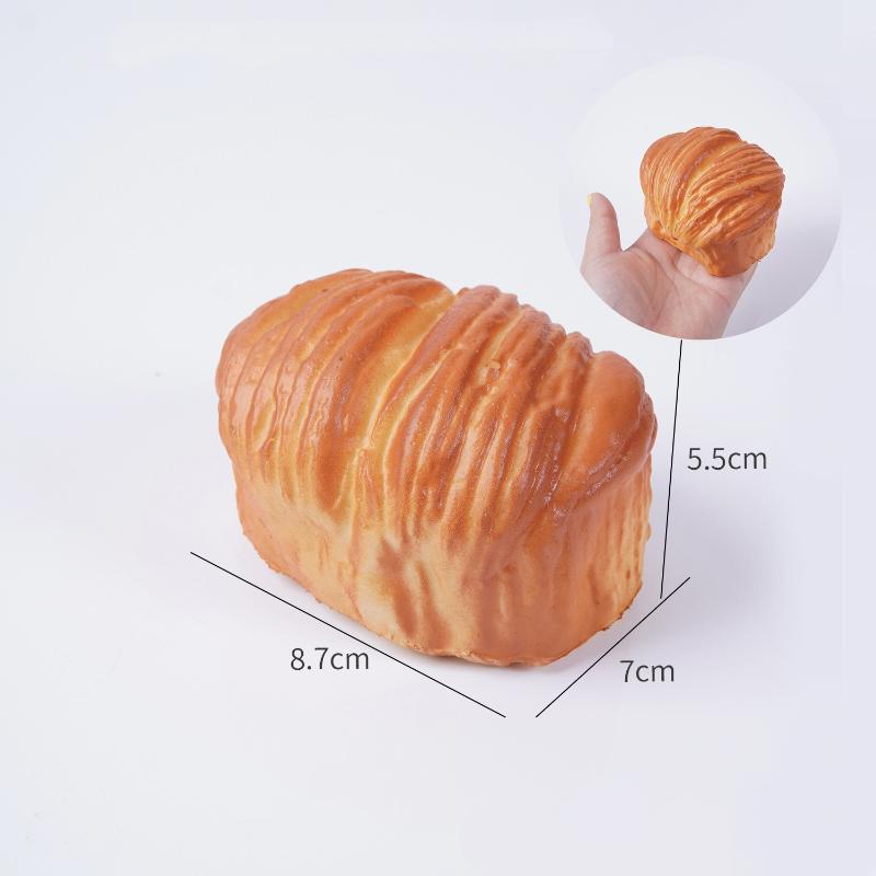 Simulation Soft Twist Croissant Slow Rebound Toy 1Pcs Fake Bread Squeeze Prop for Stress Relief Party Favor Home Decor Gift