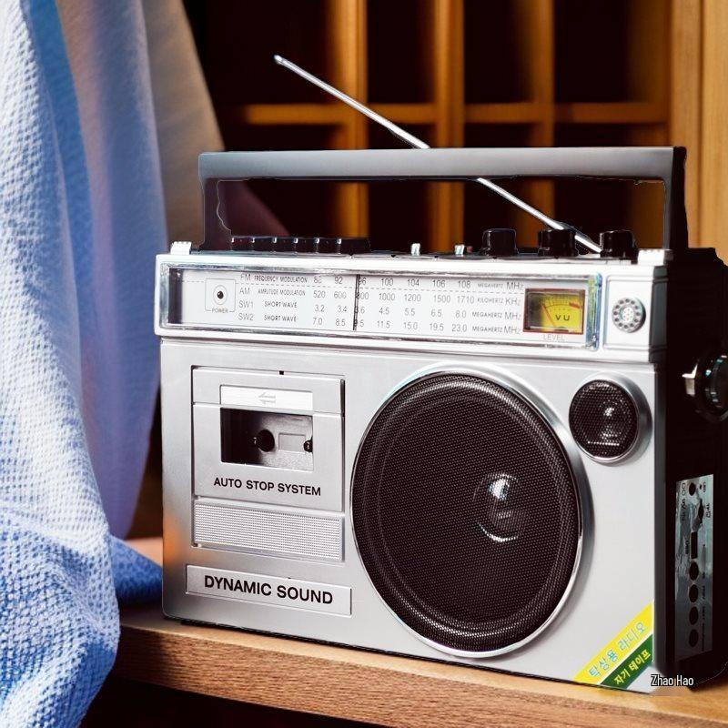 

Retro Bluetooth Cassette Player & Recorder with Radio, Card Slot, and High-Power Rechargeable Speaker Other