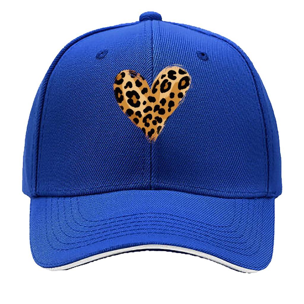 Wild Safari Heart Brush Pattern Sandwich Baseball Cap Sun Cap Outdoor Workouts Hat