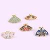 Women Brooch Moth Enamel Exquisite Special Cute Bag Pin for Gift