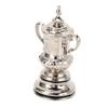 Mini Soccer Game Trophy Cup Model High Simulation Metal Football League Trophy Ornaments Decor