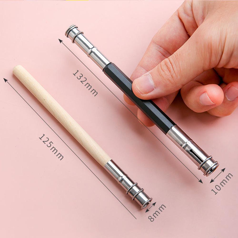 10pcs Double-Ended Pencil Extender for Short Pencils, Wooden Pencil Lengthener for Artists, Students, Drawing & Writing Tools