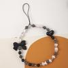 Stylish Anti-Fall Pearl Phone Chain: Short, Single Buckle Durable Wrist Strap with Heart Charm