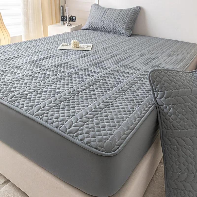 100% Waterproof Mattress Protector Cover, Cotton Fitted Sheet Hypoallergenic, Breathable, Smooth, 3D Air Fabric Bed Pad Cover