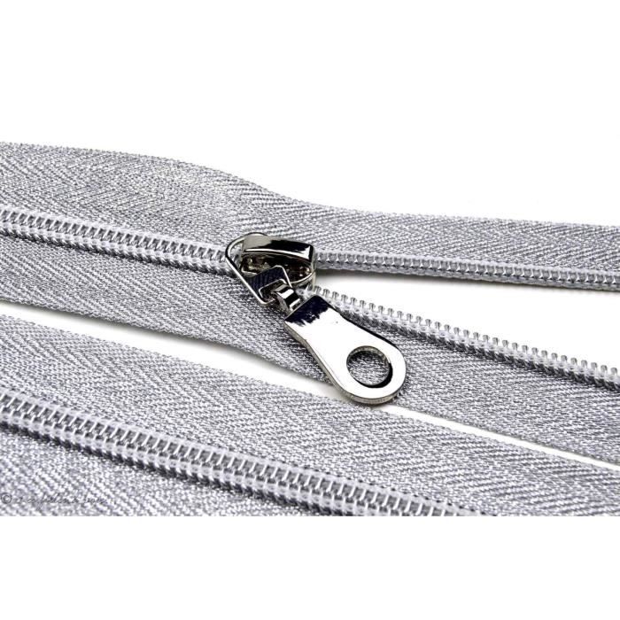 Fermeture Éclair - ECLAIR PRESTIL - 25cm - Non-séparable - Oeko-Tex - Argenté
