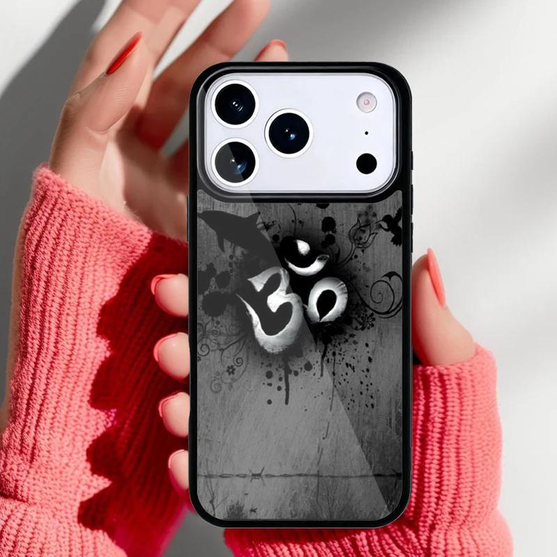 Aum Om Namaste Symbol Zen Yoga Soft Phone Case for iPhone 17 16 15 14 13 Pro Max Back Cover for 12 11 Pro Coque