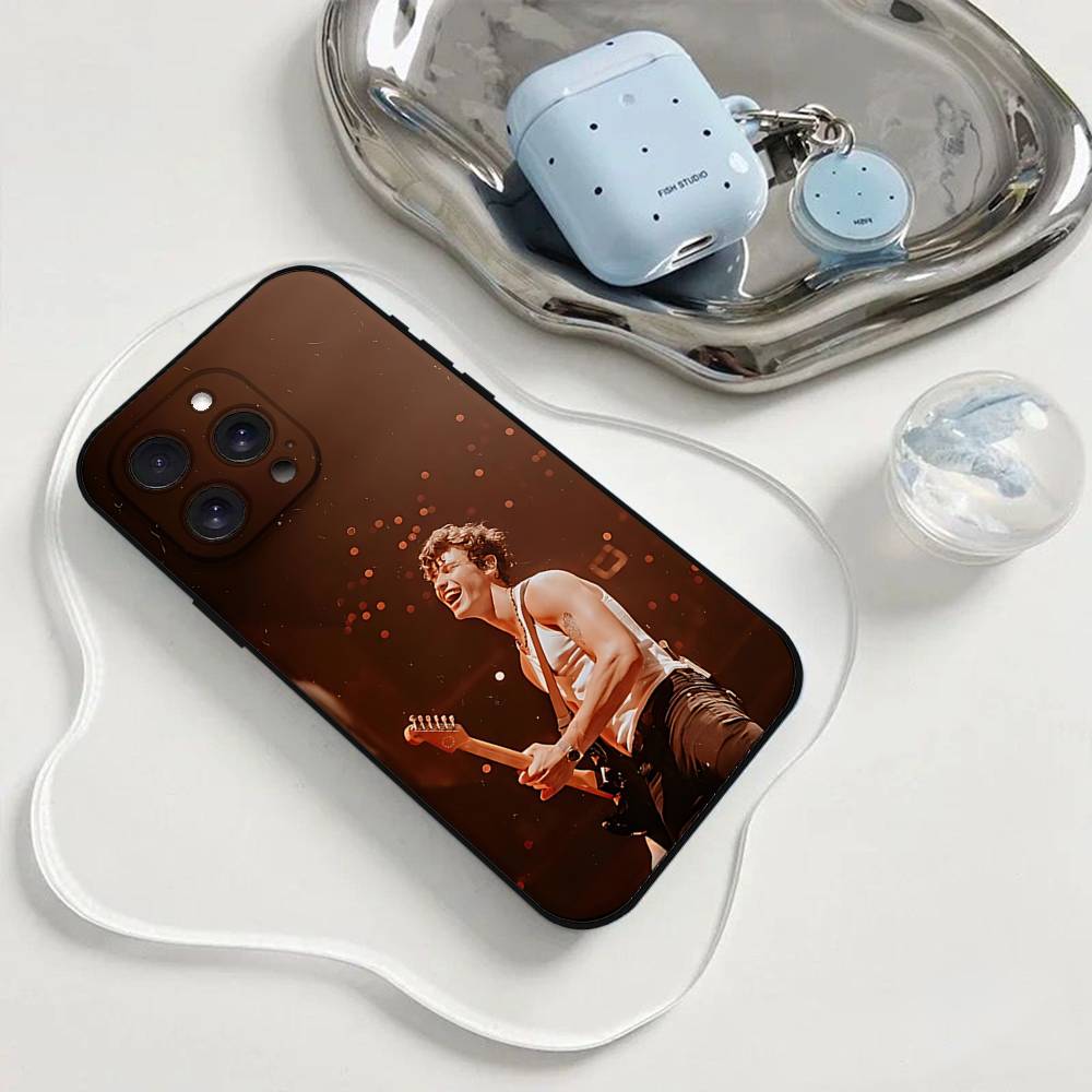 Shawn Mendes Singer Phone Case Phone Case For Iphone 17 16 15 11 13 14 Pro Max X Xr Xs Max 12mini Black Shell Cover Case