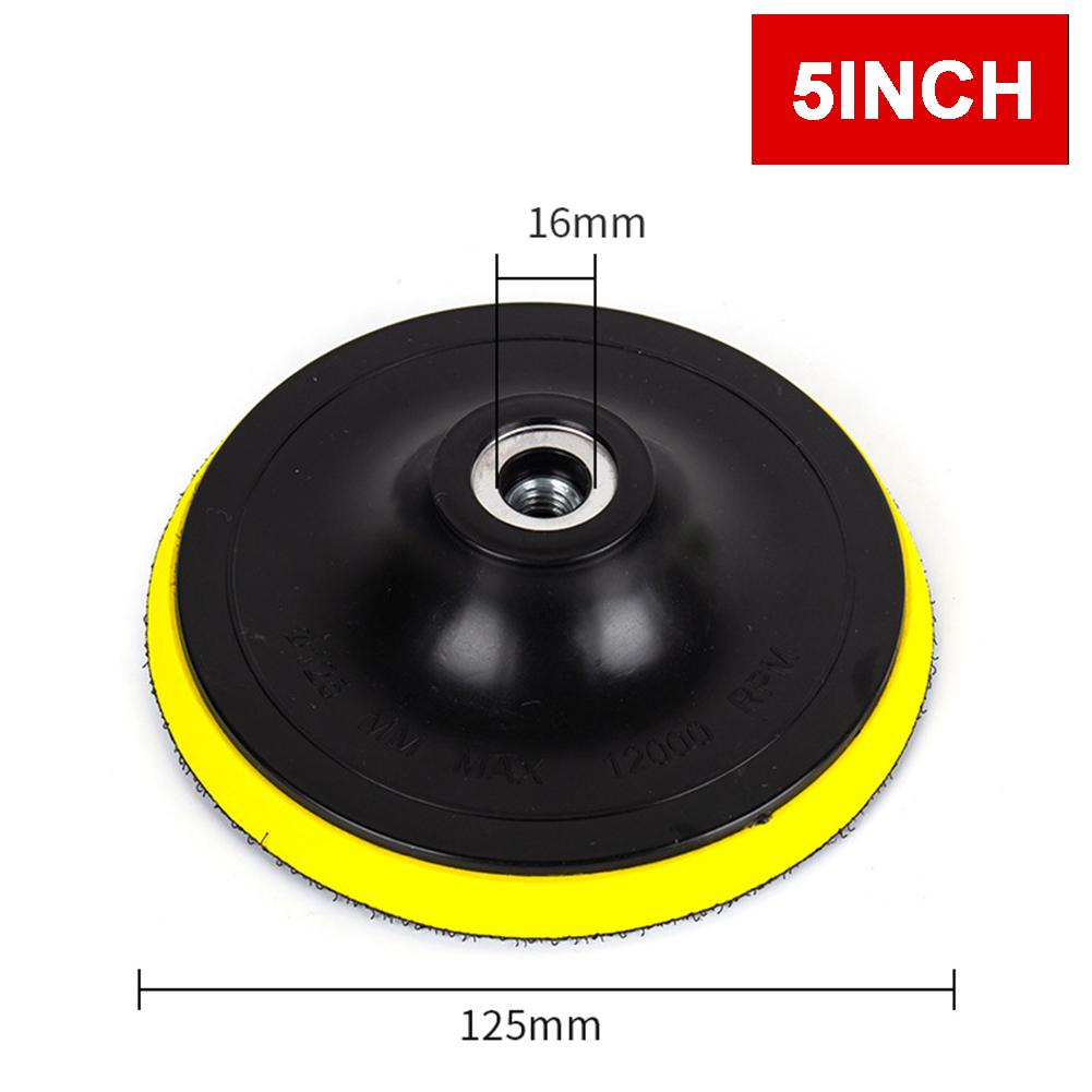 3/4/5/6/7 Inch M16 Thread Sanding Disc Flocking Self Adhesive Polishing Pads For Car Paint Care Buffing Polisher