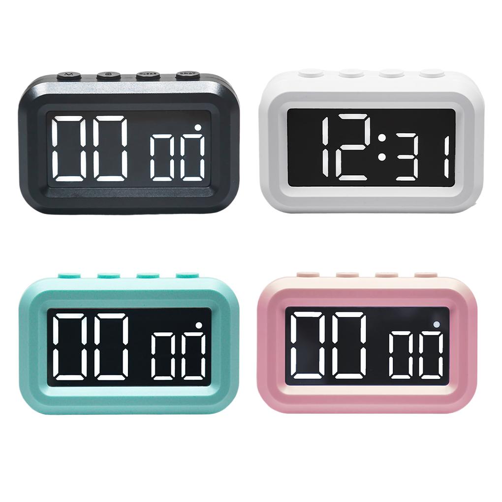 Digital Alarm Clock With Easy-to-Read Display And Silent Led Digital Alarm Clock Clocks