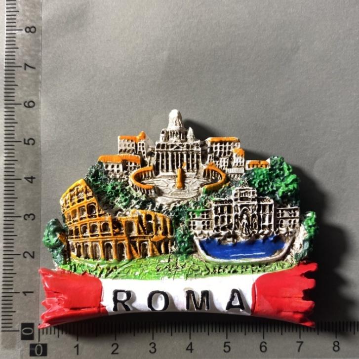 Wahrzeichen Architektonische Attraktionen in Rom, Italien Kühlschrank Magneten Tourist Souvenir Kühlschrank Aufkleber Hause Dekoration