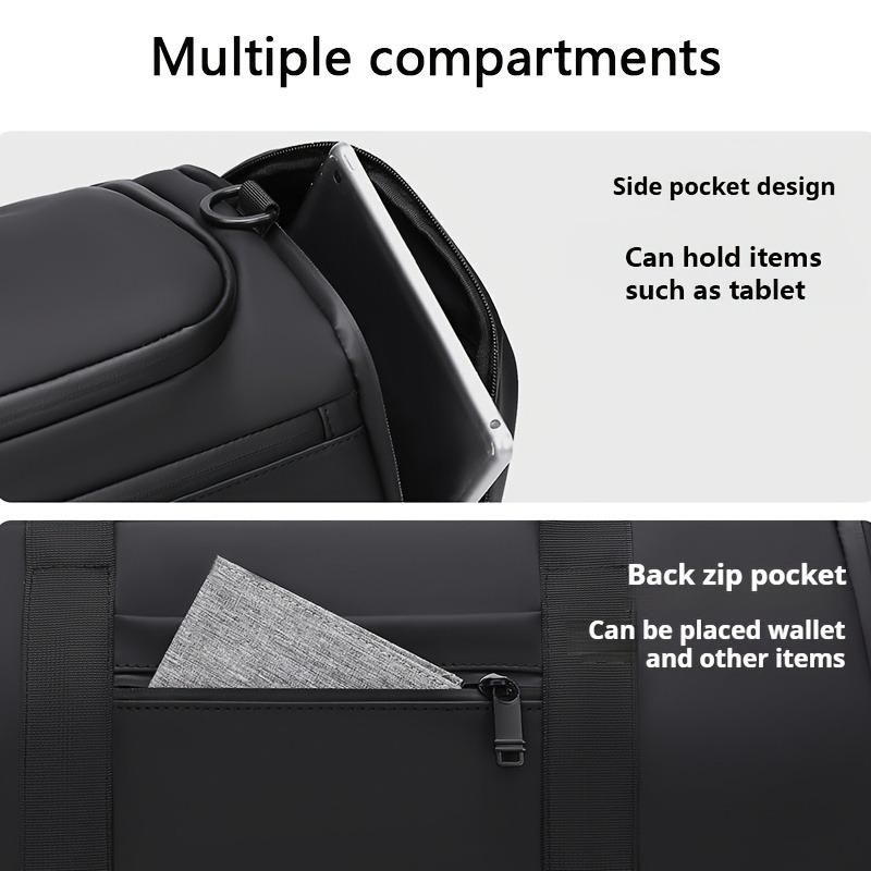 Large Capacity Travel Duffel Bag, Spacious Unisex Overnight Sports Gym Bag with Multiple Compartments, Perfect for Fitness, Outdoor Adventures