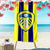 Πετσέτα Παραλίας Εκτύπωσης Leeds United, Μεγάλη Μαλακή Πετσέτα Γρήγορου Στεγνώματος για Παραλία Κάμπινγκ Κολύμπι