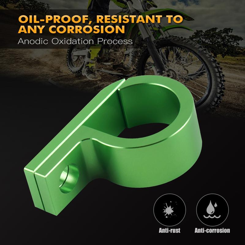 NICECNC For Kawasaki KX250F 2017-2019 Aluminum Front Brake Line Hose Clamp Holder For Kawasaki KX450F 2017-2018 KX450 2019-2021
