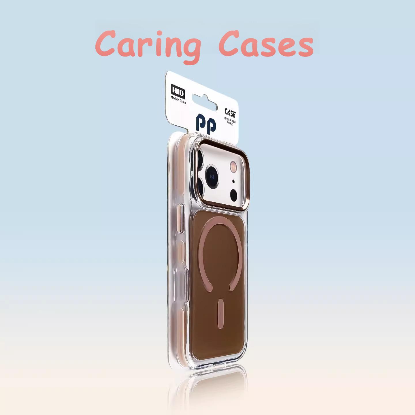 

For iPhone 17 Pro Max Case Magnetic Ice Crystal New Two-Tone Acrylic Metal Lens Frame Buttons Minimalist Large Hole Cover iPhone17 Pro Max