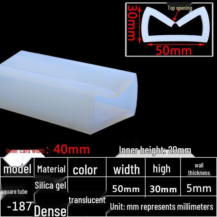High-Temperature Resistant Silicone Square Tubing: Durable, Customizable, Aging-Resistant Rubber Sheath and Hollow Sealing Strip.