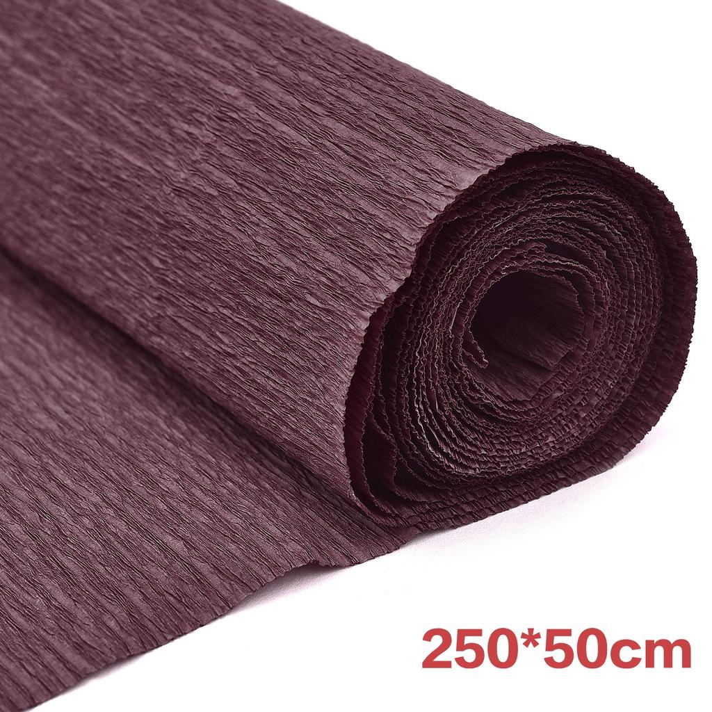 17 Colors 250x50cm Colored Crepe Paper Roll Origami Crinkled Crepe Paper Craft DIY Flowers Decoration Gift Wrapping Paper Craft