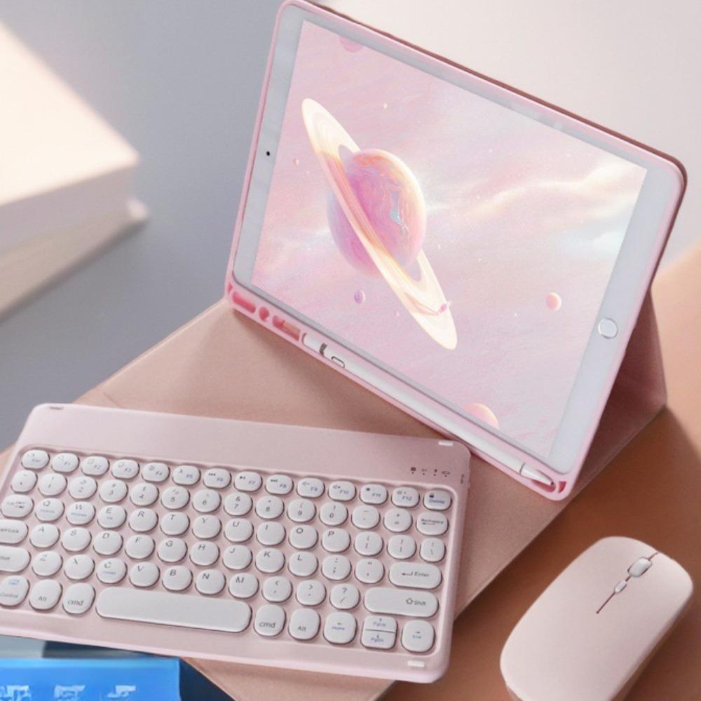 Leather Keyboard Case for Samsung S9 A9+ Tablet with Bluetooth Touch Keyboard Mouse Set