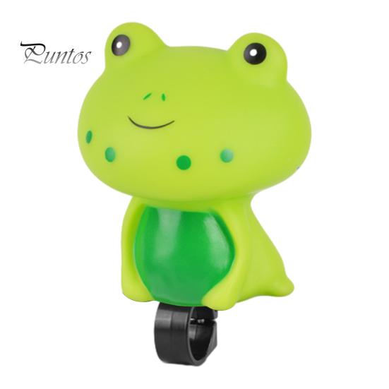Cartoon Bike Bell Cute Squeeze Bicycle Horn Loud Clear Sound Easy Installation On 0.87" Handlebars Bicycle Bell Lightweight Plastic Silicone