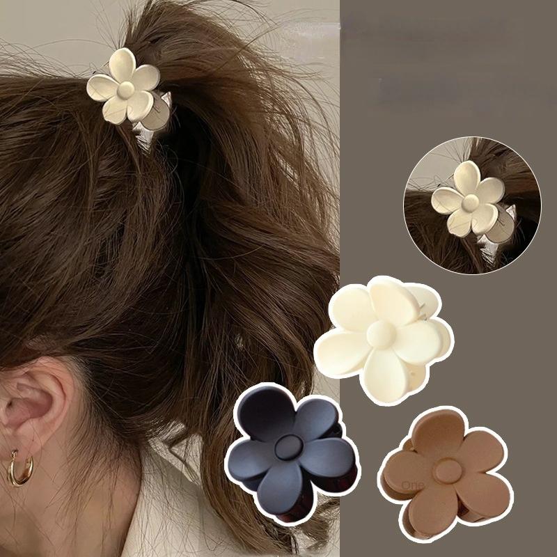 

Цветок в форме когтя в форме цветка конфеты цвет больших цветочных волос когти держатель конского хвоста зажим шпилька геометрические матовые аксессуары для волос