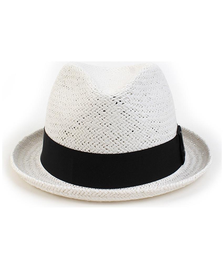 Yunibeosyeolkemiseuteuli Punk Short White Summer Fedora Summer Hat