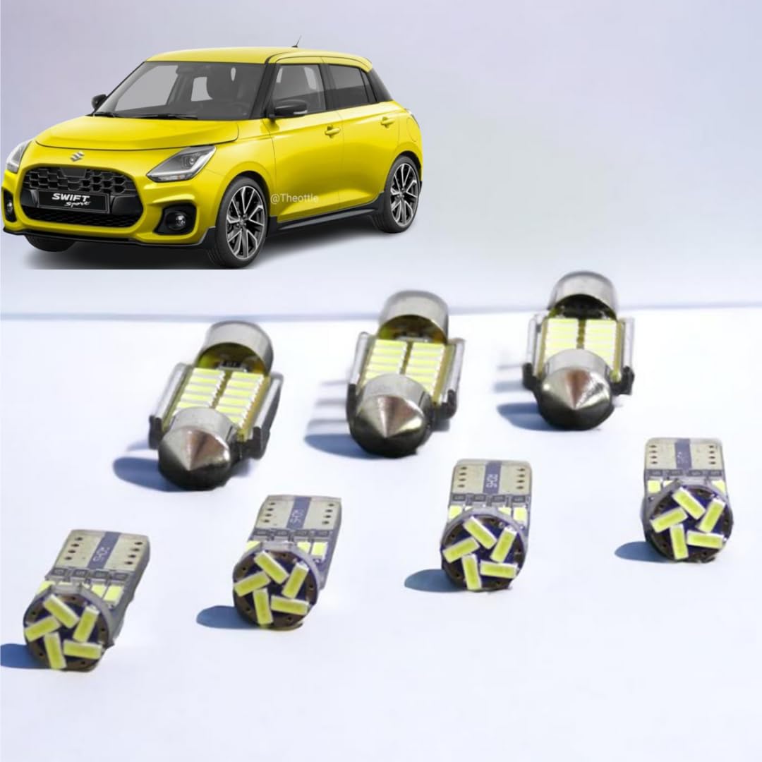 

Set of 4 LED Interior Lights and License Plate Lights for the Room Room and Backup Lamps Installation Easy Compatible with All Swift Lights, Lamps,