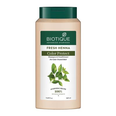 Champú acondicionador de henna (340ml), Champú y acondicionador Fresh Henna Color Protect