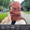 Windproof Pullover Hats with Mask Ear Protection Cap Fashion Cycling Mask  Outdoor Sport