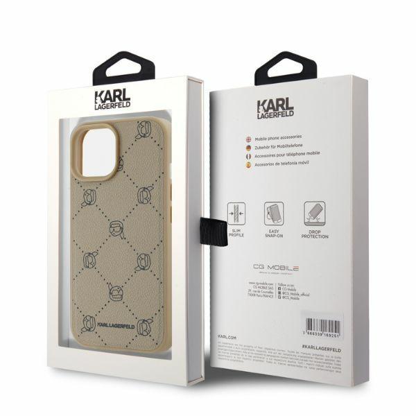 Karl Lagerfeld Klhmp15Spgkhphe Iphone 15 6.1 Beżowy/Beige Magsafe Karl Heads