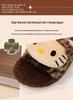Women's Fuzzy Leopard Print Cat Slippers: Warm, High-Value, Thick Sole, One-Strap Winter Style
