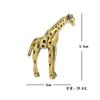 Solid Brass Giraffe Small Statue Desktop Ornament Vintage Animal Figurines Miniatures Decorations Crafts Home Decors Accessories