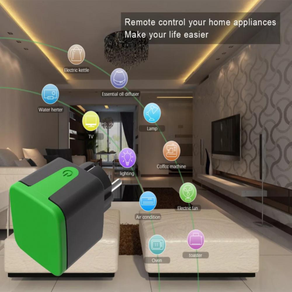 Corui Tuya Wifi Smart Plug Eu 16a Mit Power Monitor Funktion Drahtlose App Fernbedienung Buchse Mit Alexa Google Home Stimme