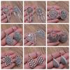 Carved Pattern Flower Of Life Dreamcatcher Dangle Earing Bohemian Geometric Drop Earrings For Women Vintage Fashion Jewelry